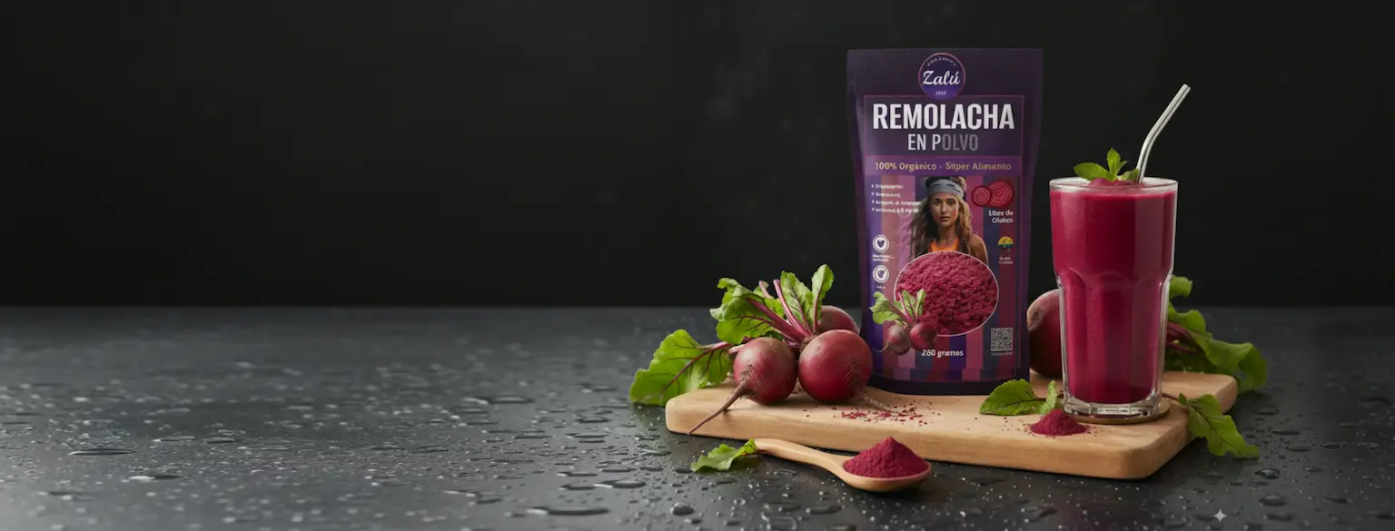 Remolacha en polvo orgánica colombiana ZALÚ
